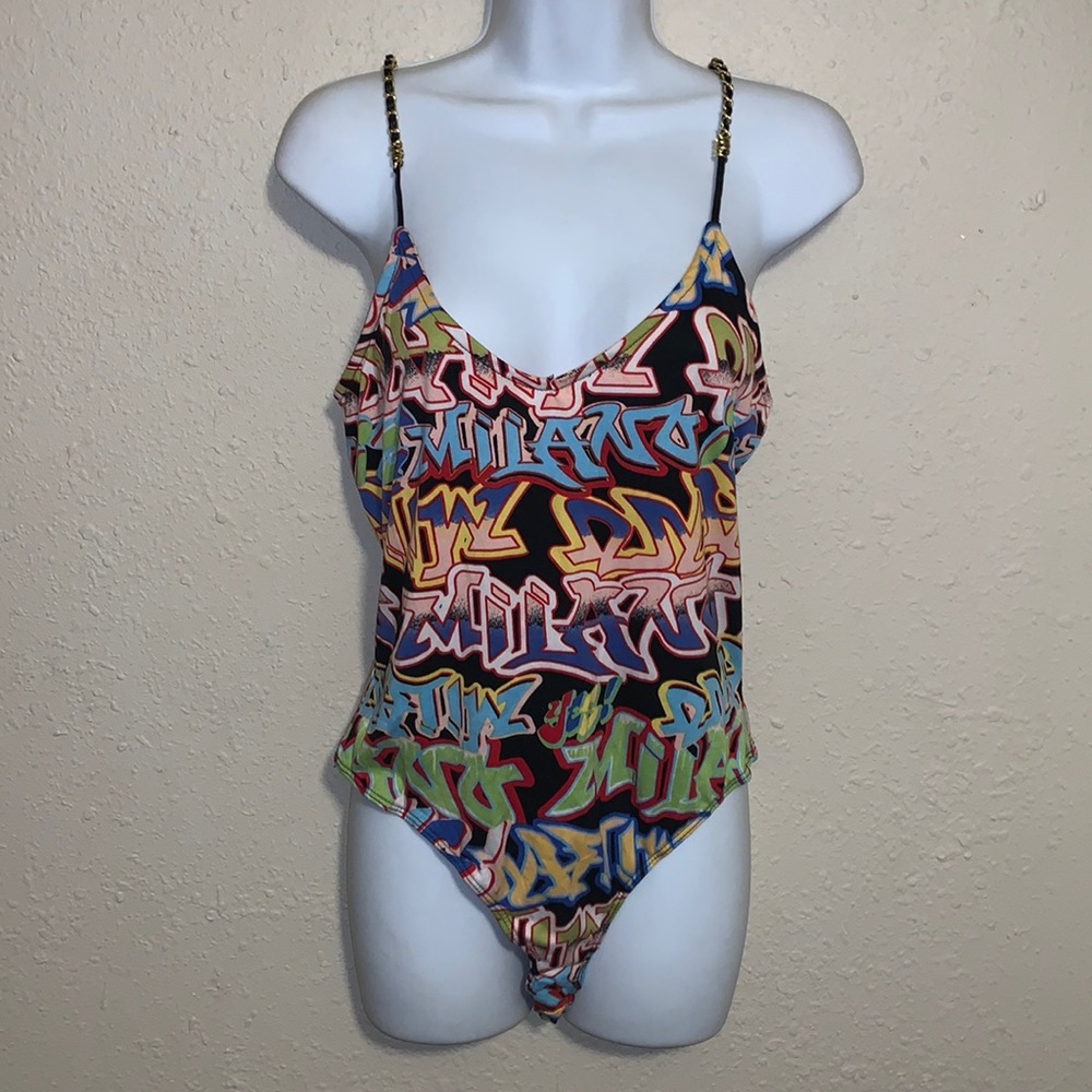 One piece bodysuit graffiti